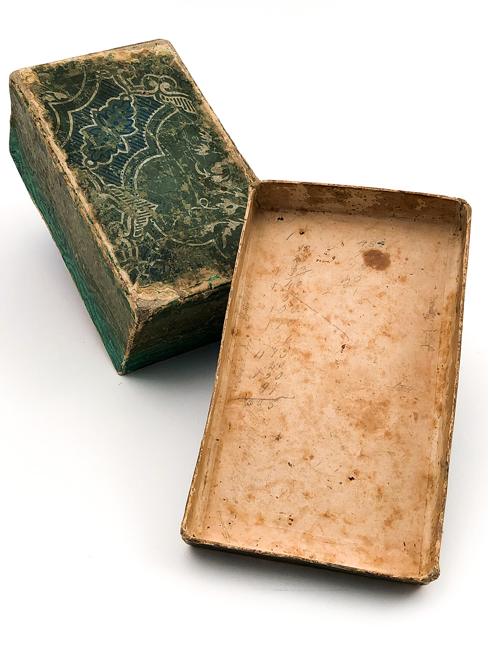 
Antique American Green Wallpaper Box For Sale