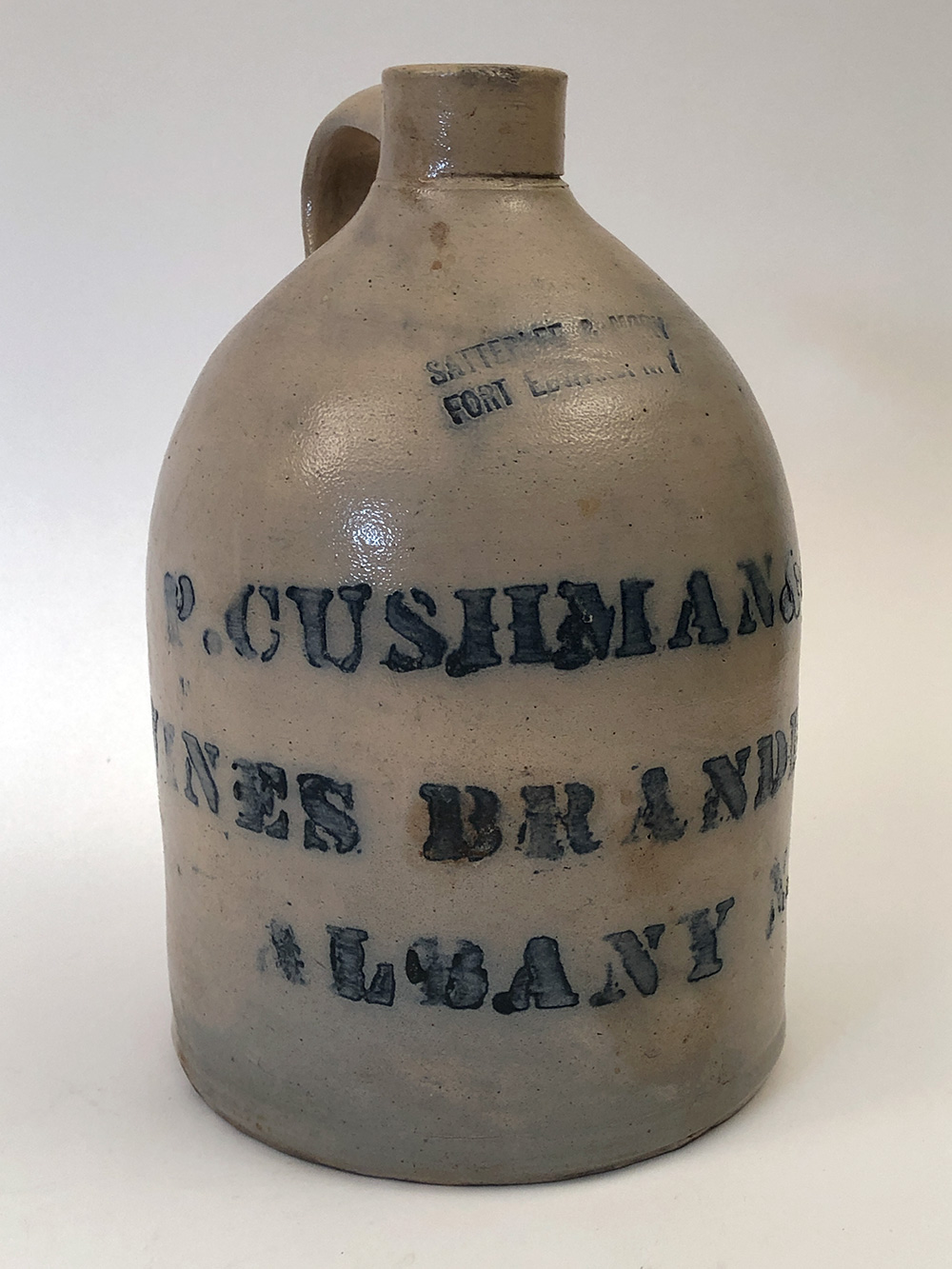 Satterlee Mory Paul Cushman Stoneware Merchant Jug