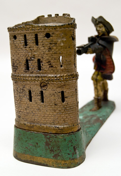 Cast Iron Antique Mechanical Bank William Tell 19th Century American Toys Cast Iron Antique Mechanical Bank William Tell 19th Century American Toys