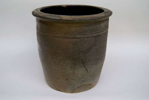 Blue Decorated American Stoneware: Russell Beaver Co. PA Antique Cobalt Salt Glaze Crock For Sale 19th Century Antiques Blue Decorated American Stoneware: Russell Beaver Co. PA Antique Cobalt Salt Glaze Crock For Sale 19th Century Antiques
