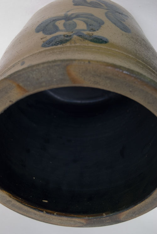 Blue Decorated American Stoneware: Russell Beaver Co. PA Antique Cobalt Salt Glaze Crock For Sale 19th Century Antiques Blue Decorated American Stoneware: Russell Beaver Co. PA Antique Cobalt Salt Glaze Crock For Sale 19th Century Antiques