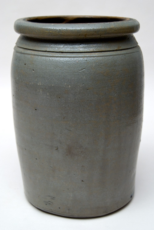 Hamilton and Jones Cobalt Decorated Early American Antique Stoneware For Sale: Salt Glazed Blue Stencil and Freehand Crock Greensboro Pennsylvania Hamilton and Jones Cobalt Decorated Early American Antique Stoneware For Sale: Salt Glazed Blue Stencil and Freehand Crock Greensboro Pennsylvania