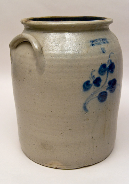 Julius Norton Bennington Vermont 3 Gallon Blue Decorated Antique Stoneware Julius Norton Bennington Vermont 3 Gallon Blue Decorated Antique Stoneware