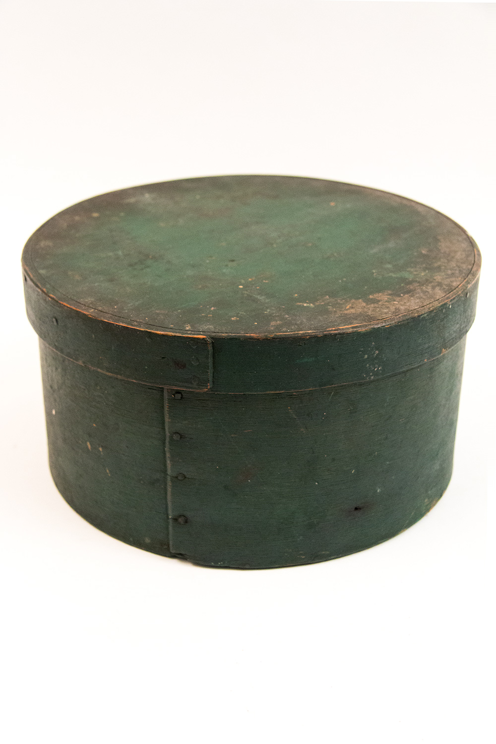 Original Dark Green Painted Antique American Pantry Box For Sale From Z and K Antiques