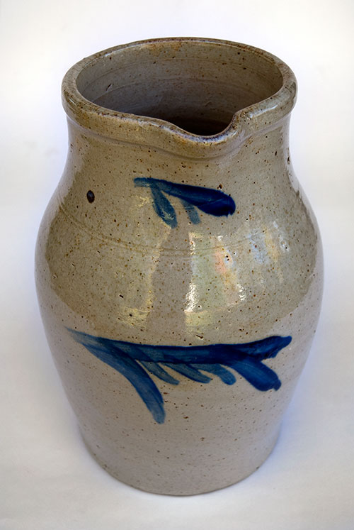 Thomas Haig Philadelphia Pennsylvania Two Gallon Blue Decorated Salt Glaze Decorated Stoneware Pitcher Thomas Haig Philadelphia Pennsylvania Two Gallon Blue Decorated Salt Glaze Decorated Stoneware Pitcher