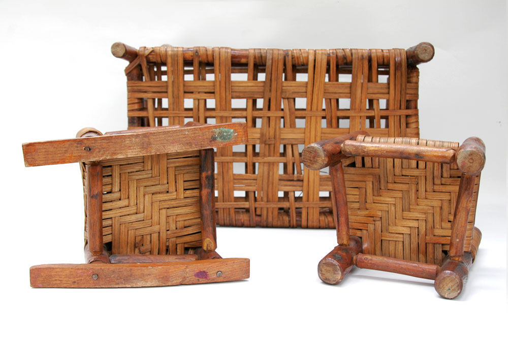 Old Hickory Furniture Salesman Samples Rare Martinsville, Indiana, 3 Antique Old Hickory Furniture Salesman Samples. Rare Martinsville, Indiana, vintage old hickory 3 - Old Hickory Furniture Salesman Samples Rare Martinsville, Indiana, 3