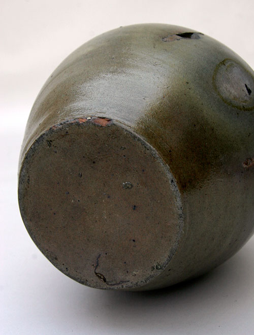 Early Blue Decorated Salt Glaze Ovoid Jug Early Blue Decorated Salt Glaze Ovoid Jug