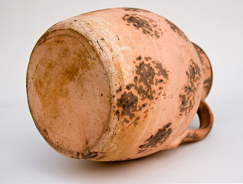 Stoneware Sponge Decorated Pennsylvania Tanware Pitcher Sponge Decorated Pennsylvania Tanware Pitcher