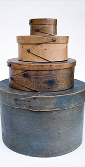 Antique Pantry Boxes with Finger Jointed Construction and Great Old Surfaces