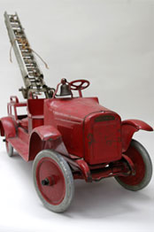 Buddy L Aerial Ladder Fire Truck Pressed Steel American Antique Toy