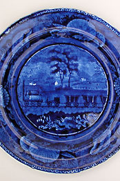 Historical Stafforshire: American Scenes: Enoch Wood and Sons: Baltimore and Ohio Railroad Plate