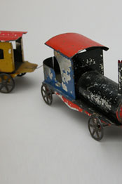 Early American Painted Tin Train