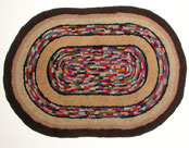Primitive Folk Art Hooked Rug »