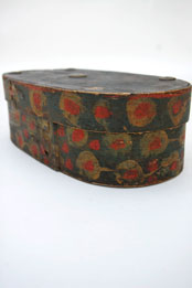 Folk Art Painted Rosemaled Wooden Box Folk Art Painted Rosemaled Wooden Box