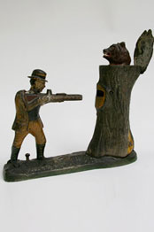 Teddy and the Bear Mechanical Bank