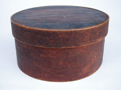 Red Painted Antique Pantry Box Oxblood Dry Surface Original Square Handmade Nails Red Painted Antique Pantry Box Oxblood Dry Surface Original Square Handmade Nails