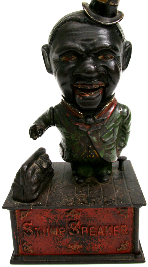 Stump Speaker | Mechanical Bank circa 1885 - 1905 Stump Speaker | Mechanical Bank circa 1885 - 1905