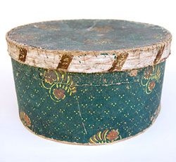 19th Century Early American Antique Wallpaper Boxes 19th Century Early American Antique Wallpaper Boxes