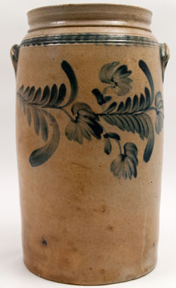 Richard Remmey Tall 4 Gallon Storage Jar with Cobalt Blue Decoration Richard Remmey Tall 4 Gallon Storage Jar with Cobalt Blue Decoration