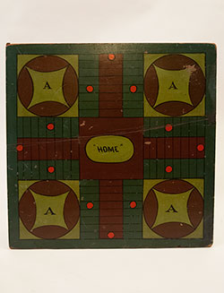 Double Sided Parcheesi and Checkers Antique Game Board Double Sided Parcheesi and Checkers Antique Game Board