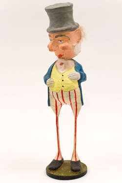 Antique Uncle Sam Patriotic Nodder Large German Americana Toy Antique Uncle Sam Patriotic Nodder Large German Americana Toy