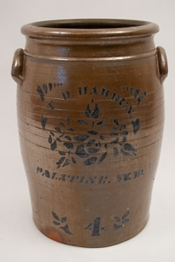 Antique Stoneware Pitcher Blue Decorated Salt Glazed Antique Stoneware Pitcher Blue Decorated Salt Glazed