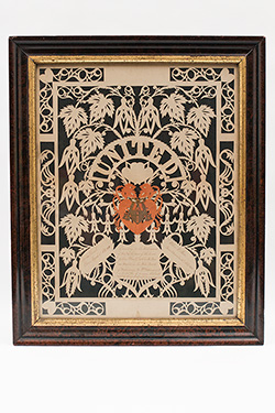 Antique American Scherenschnitte John Walker Brown United Papercut 19th Century 1840s Heath Pease Families Ohio Antique American Scherenschnitte John Walker Brown United Papercut 19th Century 1840s Heath Pease Families Ohio
