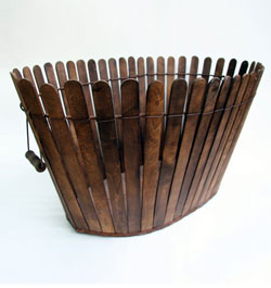 Antique Shaker Picket Fence Basket Antique Shaker Picket Fence Basket