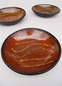 Redware Slip Decorated Plate