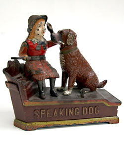Antique Speaking Dog Mechanical Bank For Sale Antique Speaking Dog Mechanical Bank For Sale