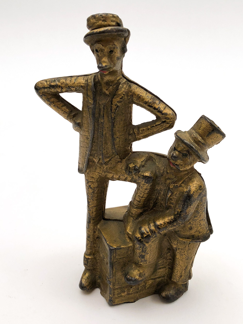 Original Cast Iron Mutt and Jeff Penny Bank For Sale