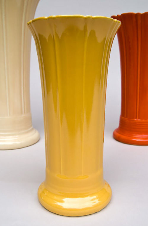 Yellow Vintage Fiesta 8 inch Vase for Sale