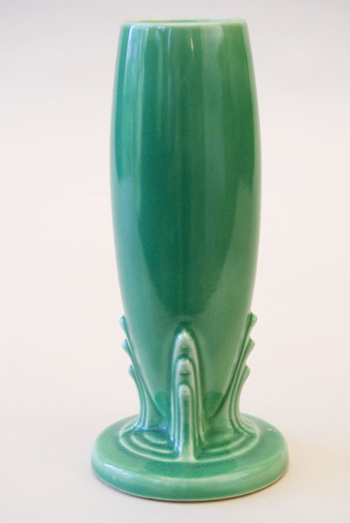 Vintage Fiestaware original green Bud Vase For Sale