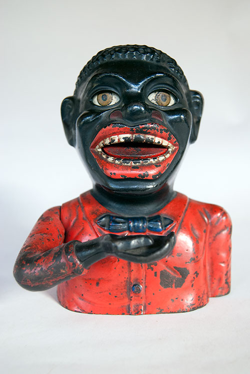 Cast Iron Paint >> Jolly Nigger Antique Mechanical Cast Iron Bank Cast Iron Paint >> Jolly Nigger Antique Mechanical Cast Iron Bank