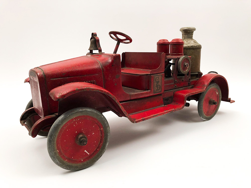 Buddy L Moline Illinois Antique 1920s Pressed Steel Pumper Fire Engine ...