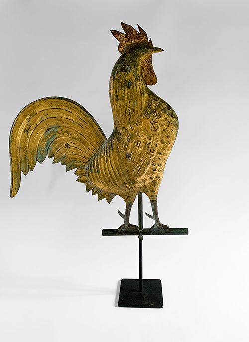 antique american rooster weathervane for sale